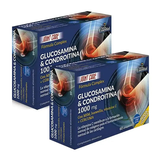 Nature Essential Blister Glucosamine + Chondroïtine + Msm , 2X60 Capsules