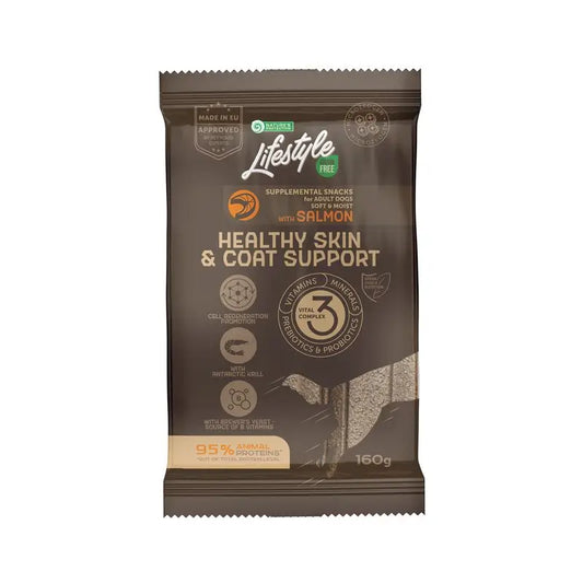 Natures Protection Lifestyle Snack Sans Grains Fortifiant Peau et Poil, 160Gr