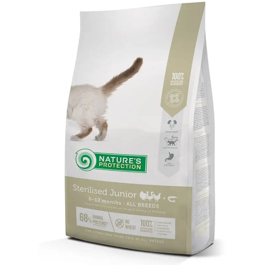 Natures Protection Pour Chats Junior Stérilisé, 2Kg