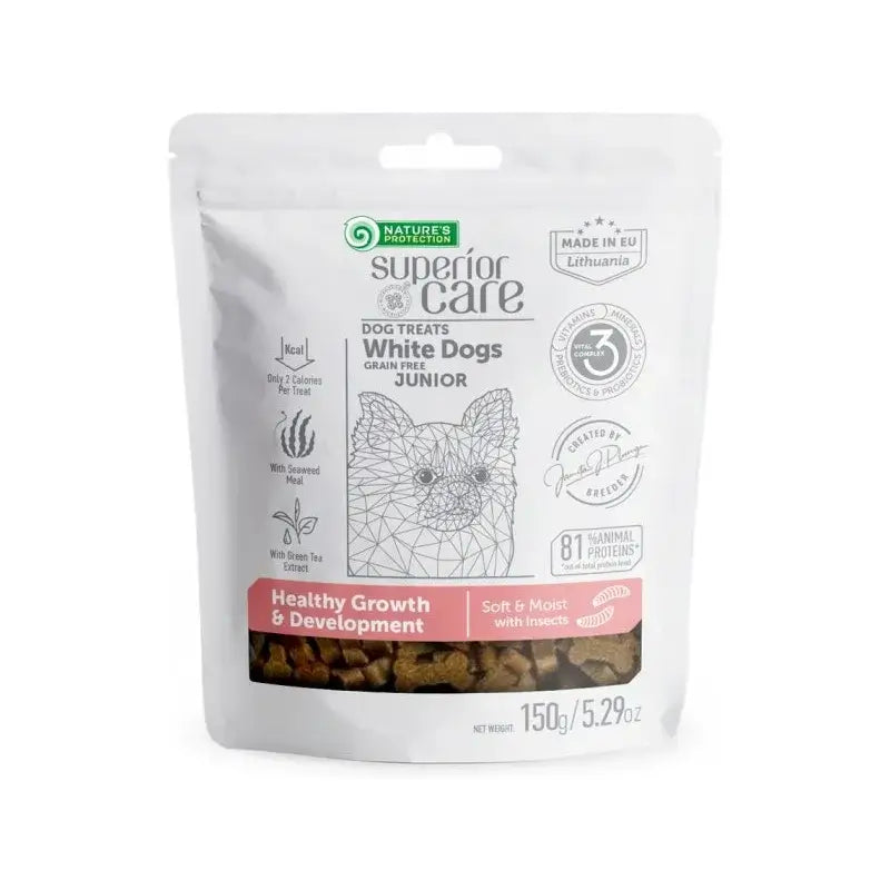 Natures Protection Sc White Dog Junior Croissance Développement Insecte 150 Gr