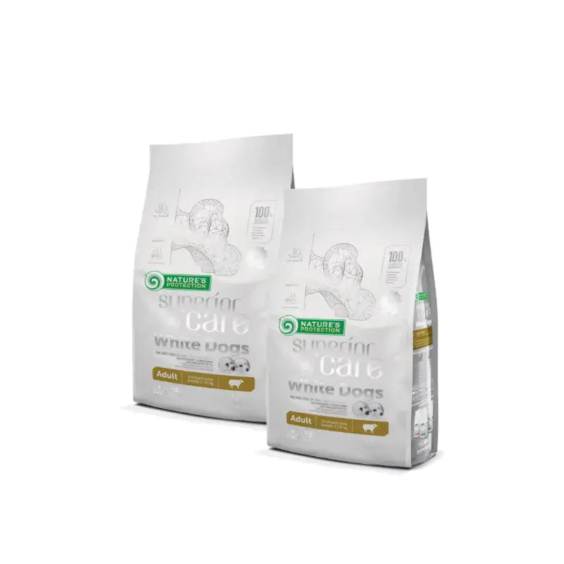 Natures Protection Superior Care White Dogs : croquettes pour chiens adultes de petite taille et mini, à l'agneau, lot de 2 x 1,5 kg