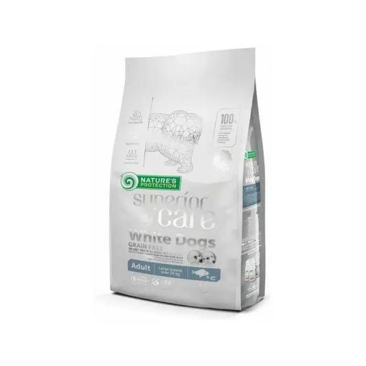 Natures Protection Sp White Dog Adult Large Breed, 10 kg