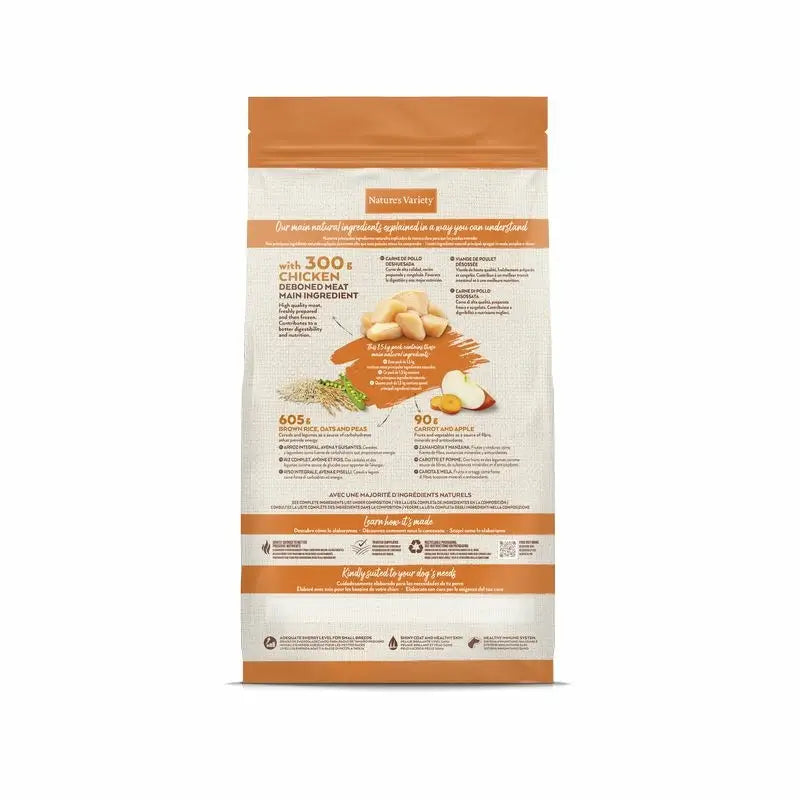 Nature's Variety Canine Original Adult Mini Chicken 1,5Kg, nourriture pour chien