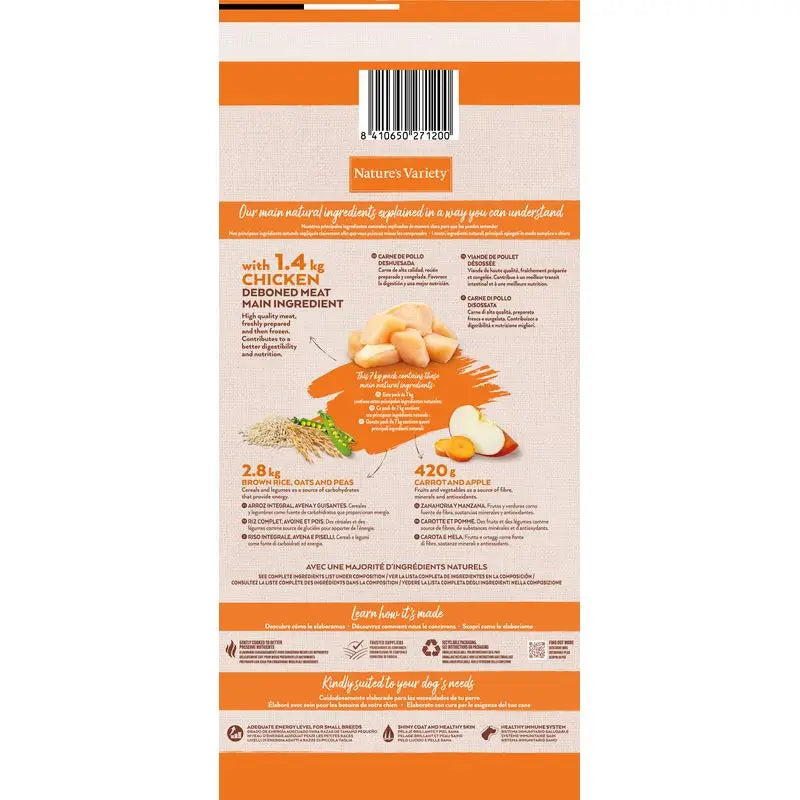 Nature's Variety Canine Original Adult Mini Chicken, 7 kg, nourriture pour chiens