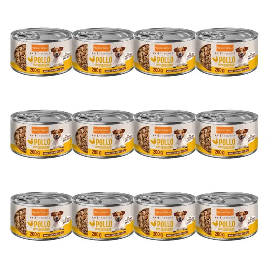 Nature'S Variety - Nourriture humide pour chiens, Mini Adulte, au poulet, portions individuelles, 12 x 200 g