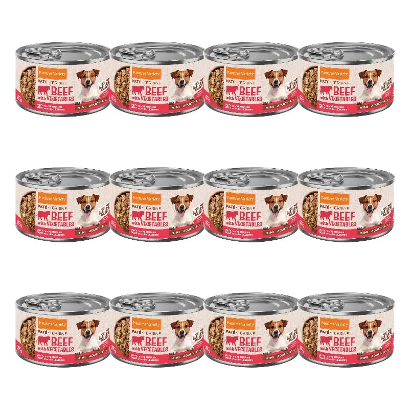 Nature'S Variety - Nourriture humide pour chiens, format mini, au bœuf, portions individuelles, 12 x 200 g
