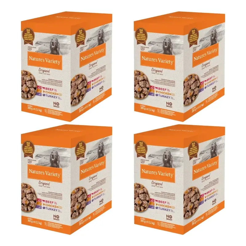Nature's Variety Pâté Medium/Maxi Original, 300 g, lot de 4