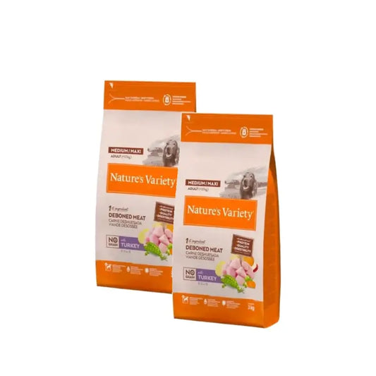 Nature's Variety Chiens Medium Dinde Sans céréales Lot de 2 x 12 kg