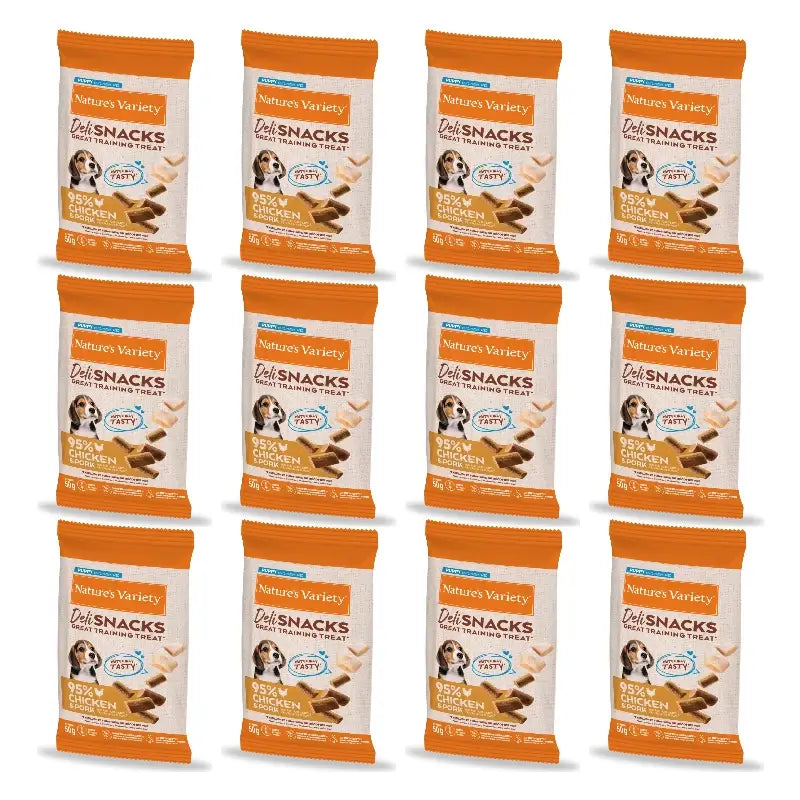 Nature'S Variety Friandises pour chiots, au poulet, naturelles, 12 x 50 g
