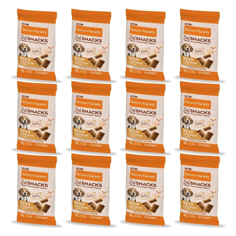 Nature'S Variety Friandises pour chiens adultes, au poulet et au porc, naturelles, 12 x 50 g