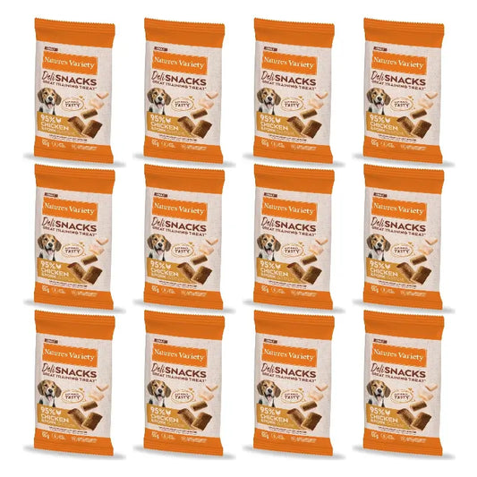 Nature'S Variety Friandises pour chiens adultes, au poulet et au porc, naturelles, 12 x 50 g