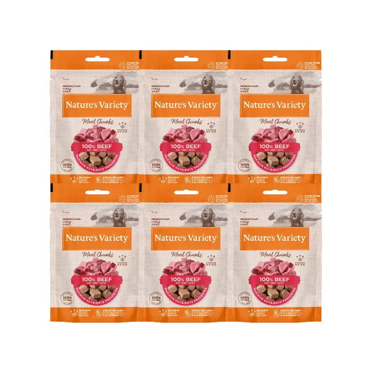 Nature'S Variety Toppers lyophilisés pour chiens, au bœuf, nature, 6 x 50 g