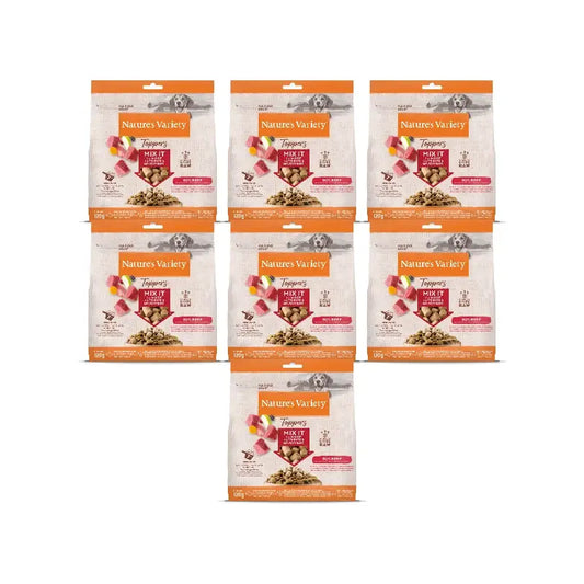 Nature'S Variety Toppers lyophilisés pour chiens, au bœuf, nature, 7 x 120 g