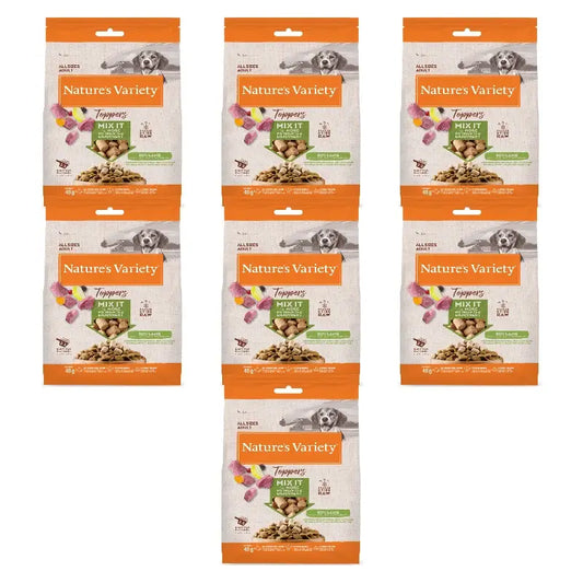 Nature'S Variety Toppers lyophilisés pour chiens, à l'agneau, naturels, 7 x 40 g