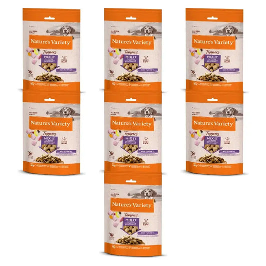 Nature'S Variety Toppers lyophilisés pour chiens, à la dinde, nature, 7 x 40 g