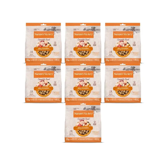 Nature'S Variety Toppers lyophilisés pour chiens adultes de petite taille, au poulet, naturels, 7 x 120 g