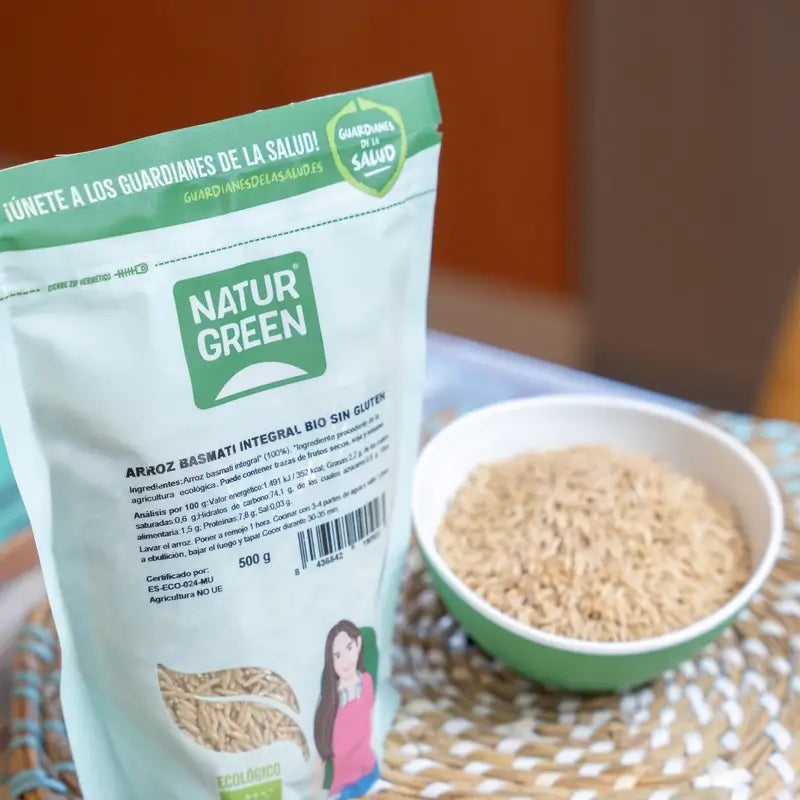 Naturgreen Riz Basmati Brun Biologique, 500 g