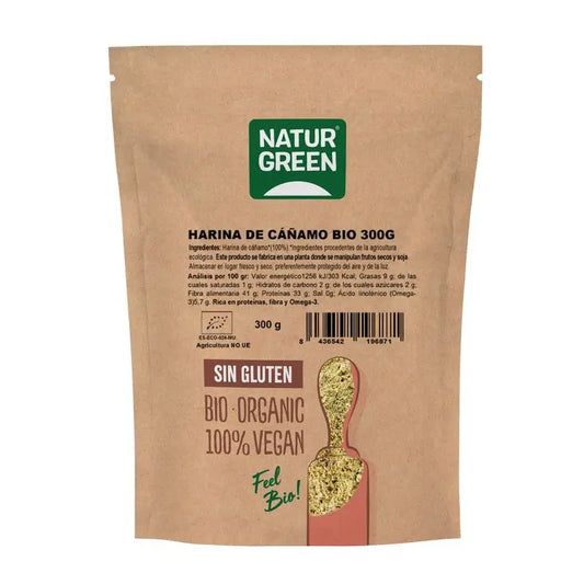 Farine de chanvre Naturgreen, 300 g