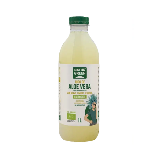 Naturgreen Jus d'aloe vera à l'agave, au citron et au gingembre, 1 l