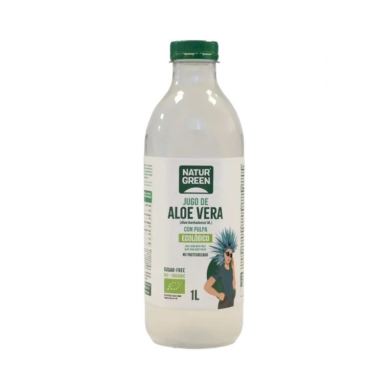 Naturgreen Jus d'Aloe Vera avec pulpe, 1 l