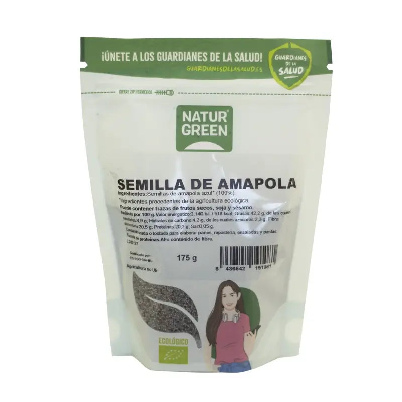 Naturgreen Graines de pavot bio, 175 g