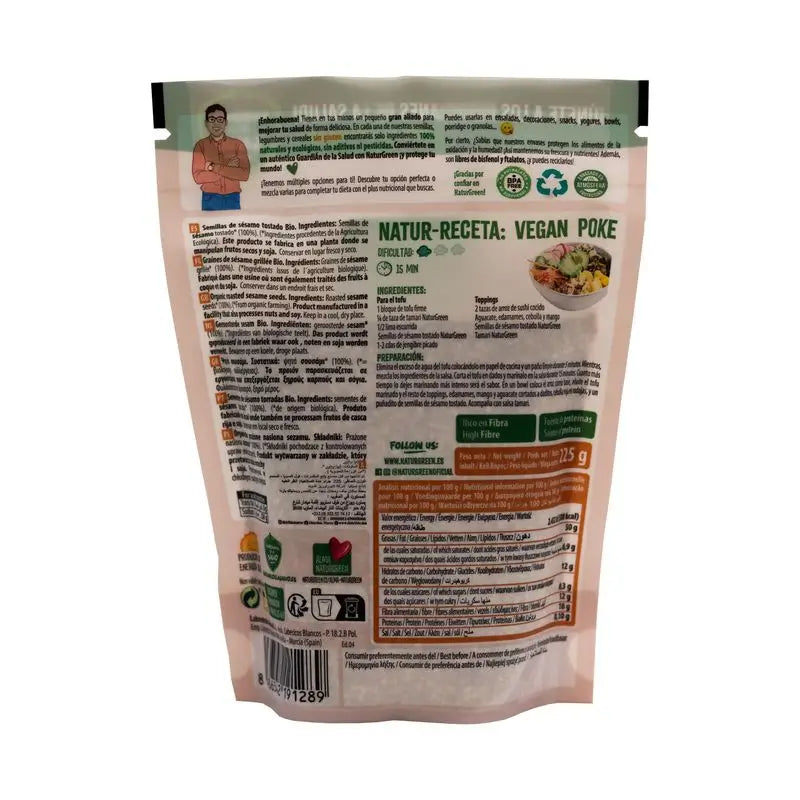 Naturgreen Sésame grillé bio, 225 g
