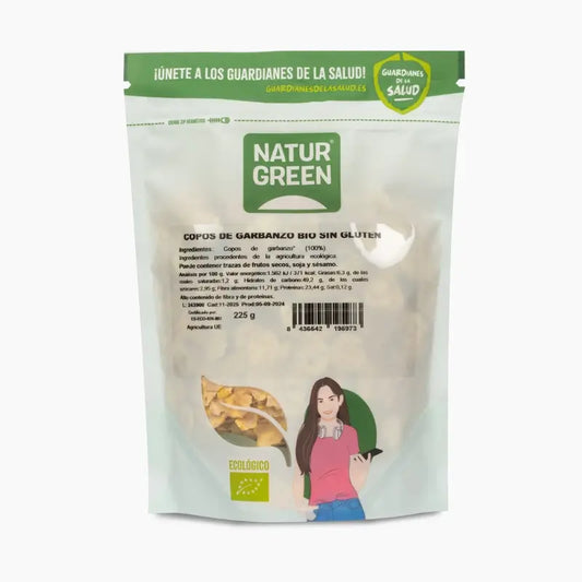 Naturgreen Snacks de pois chiches bio, 225 g