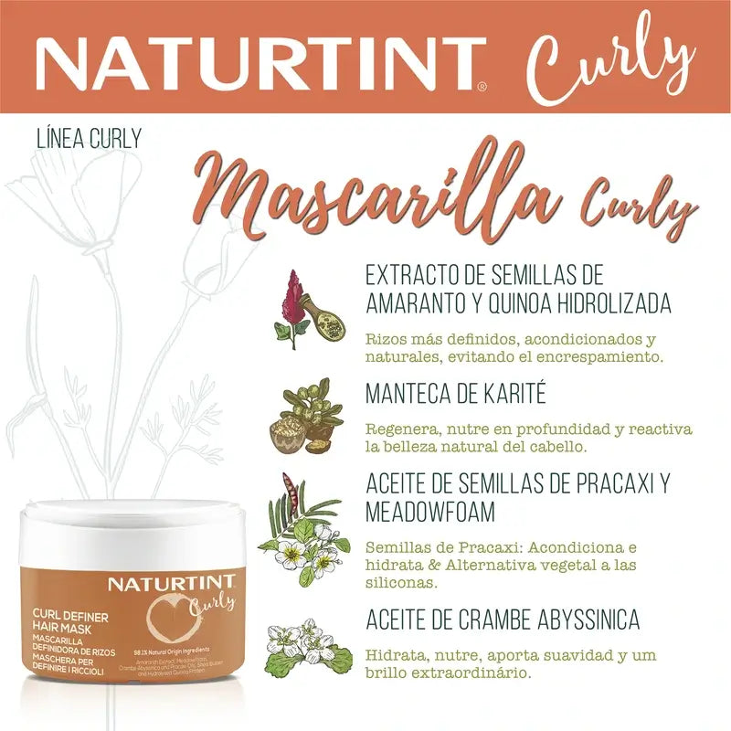 Naturtint Curly Curls Masque boucles définies 300Ml