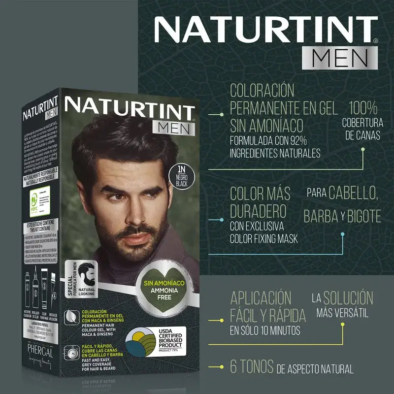 Naturtint Men Coloration permanente pour hommes 3N sans ammoniaque - Brun foncé