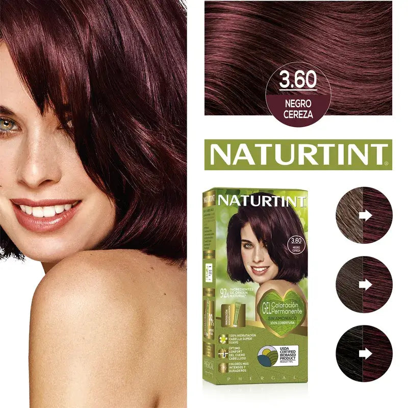 Naturtint Colorant permanent sans ammoniaque 3.60 - Noir cerise