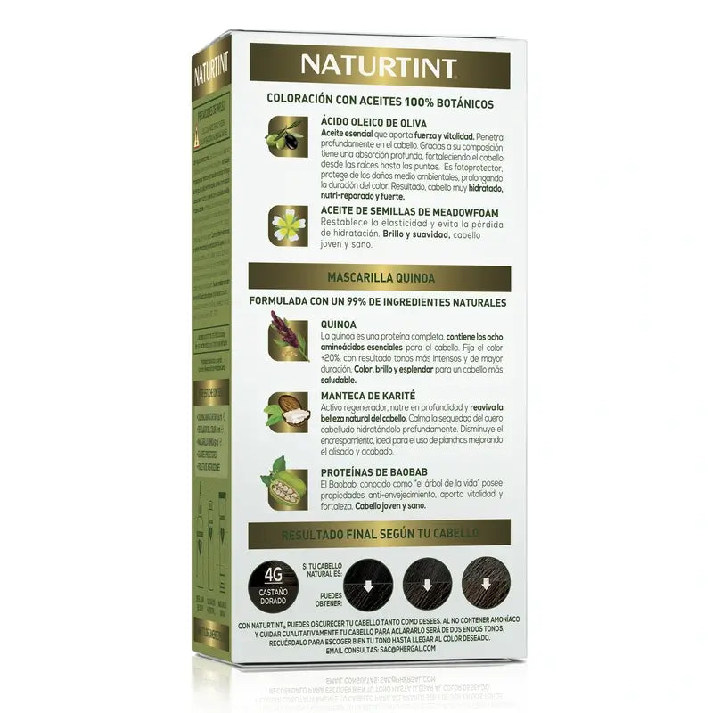 Naturtint Coloration permanente Coloration permanente sans ammoniaque 4G - Brun doré
