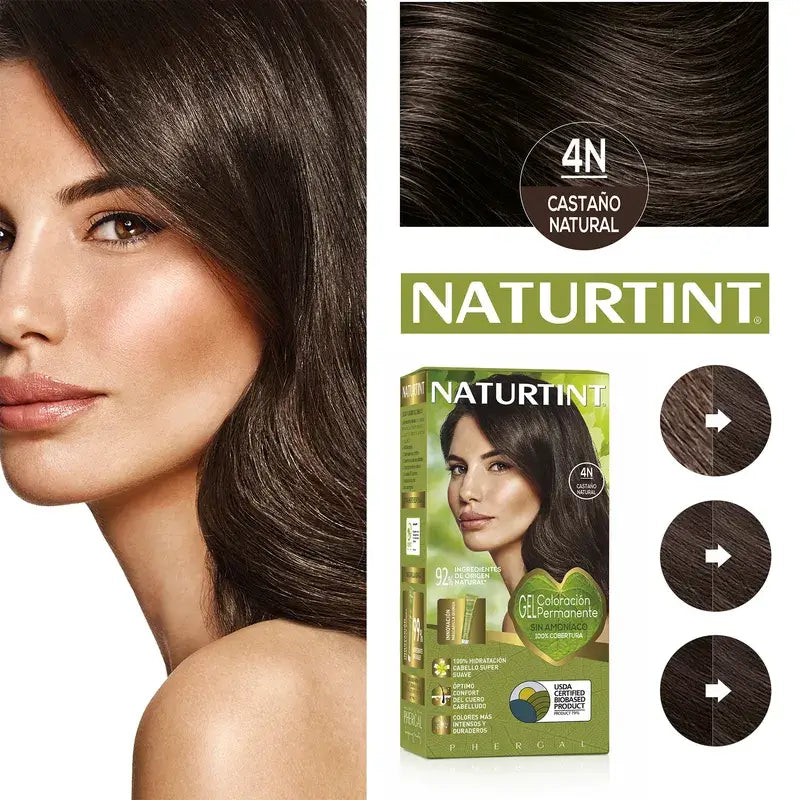 Naturtint Colorant permanent sans ammoniaque 4N - Brun naturel