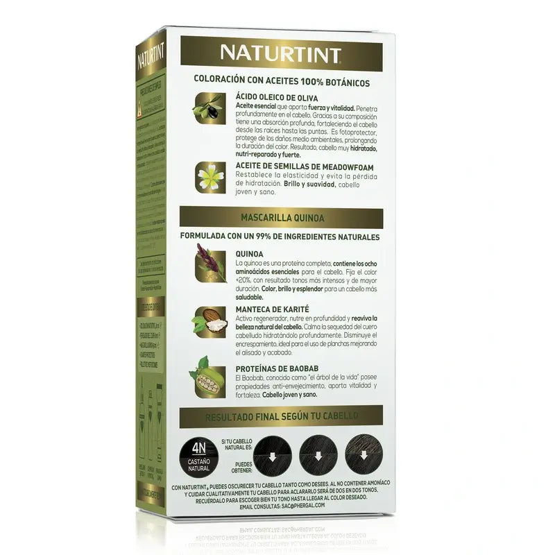 Naturtint Colorant permanent sans ammoniaque 4N - Brun naturel