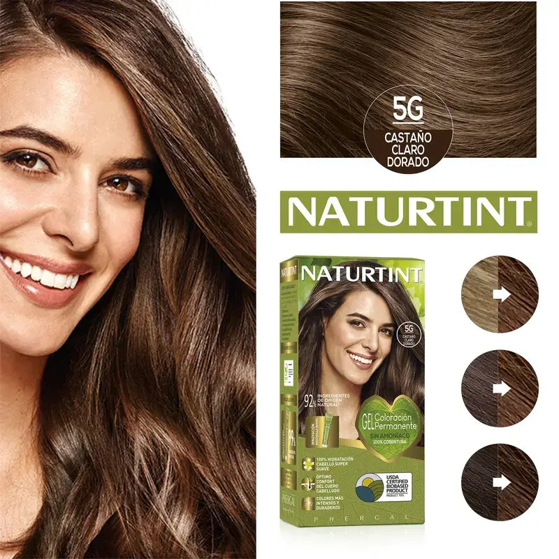 Naturtint Coloration permanente 5G sans ammoniaque - Brun doré clair