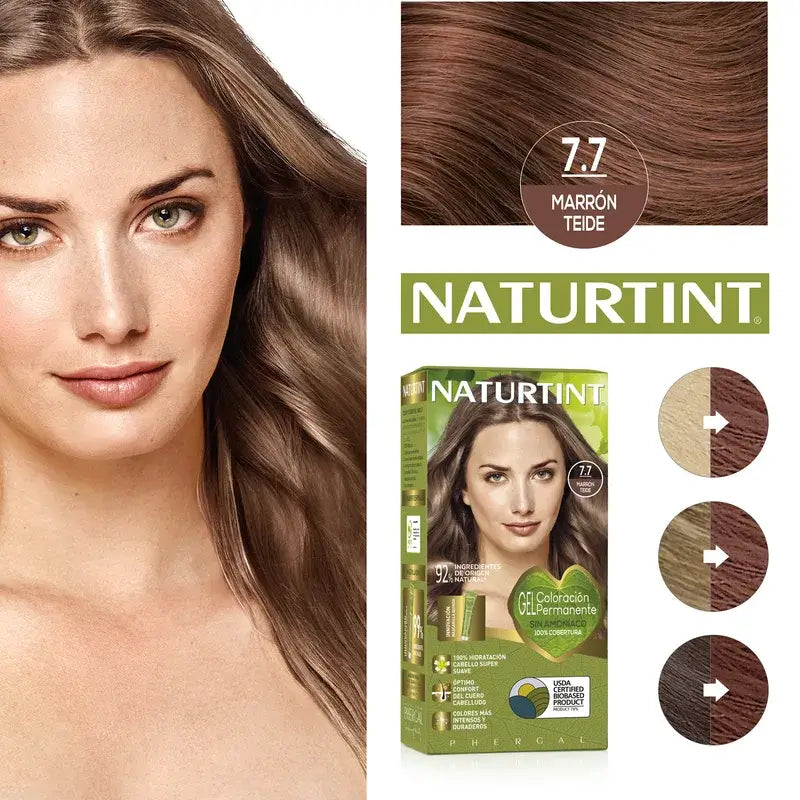 Naturtint Colorant permanent sans ammoniaque 7.7 - Teide Brown