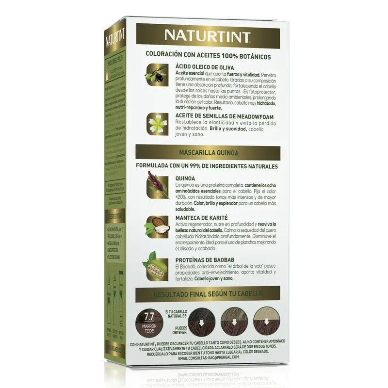 Naturtint Colorant permanent sans ammoniaque 7.7 - Teide Brown