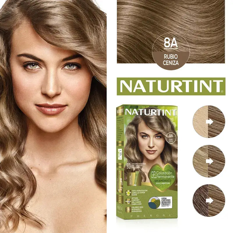 Naturtint Coloration permanente sans ammoniaque 8A - Blond cendré