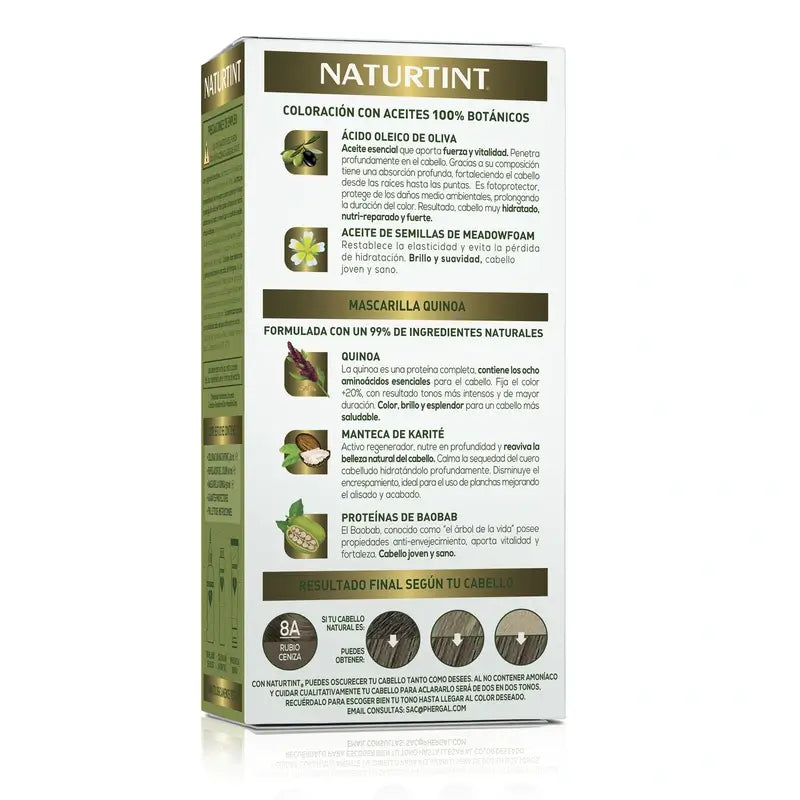 Naturtint Coloration permanente sans ammoniaque 8A - Blond cendré