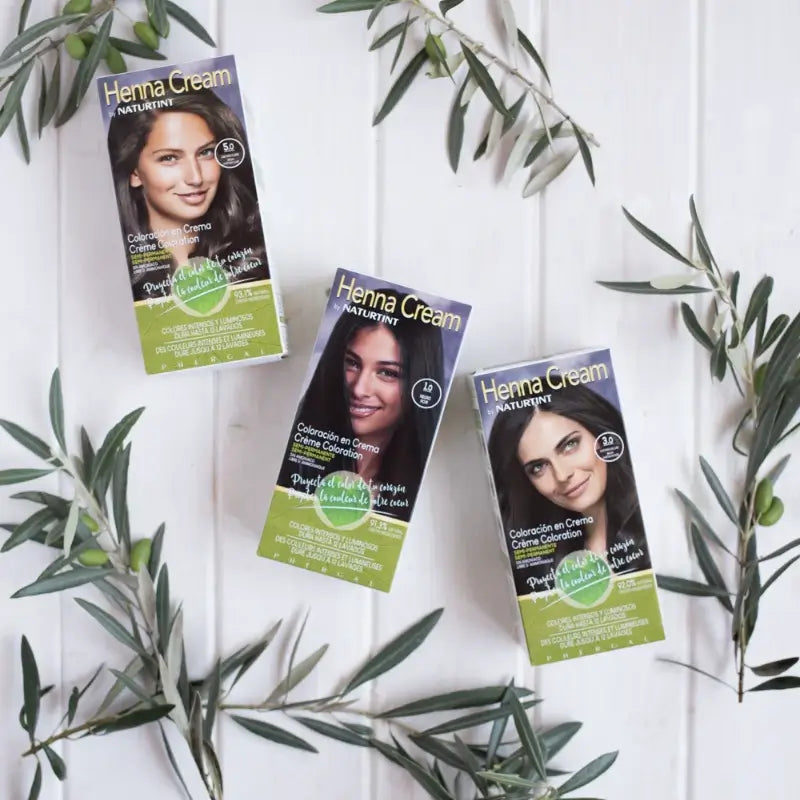 Naturtint Henna Cream Natural Semi-Permanent Colouring Natural Ammonia Free Hair Color 3.0 Dark Brown