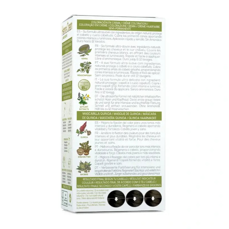 Naturtint Henna Cream Natural Semi-Permanent Colouring Natural Ammonia Free Hair Color 3.0 Dark Brown