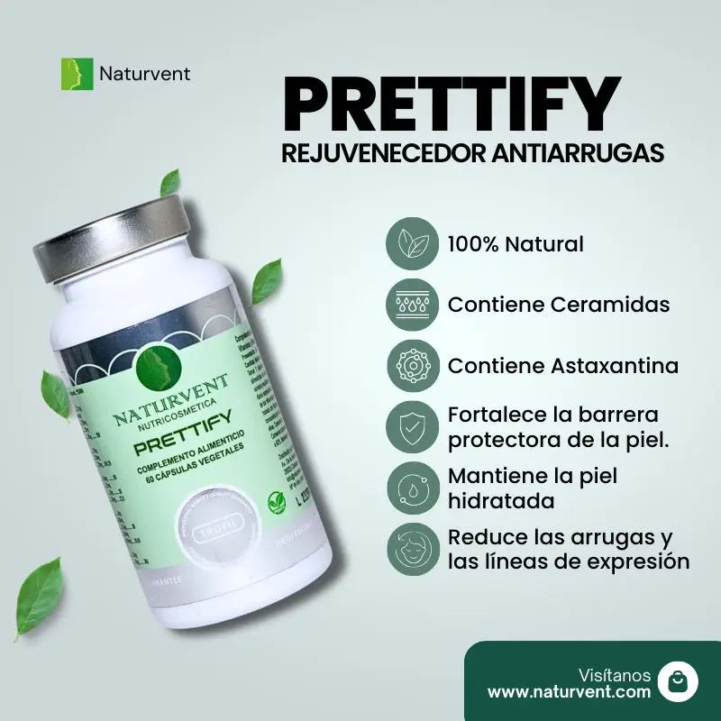 Naturvent Anti-rides Prettify, 60 gélules