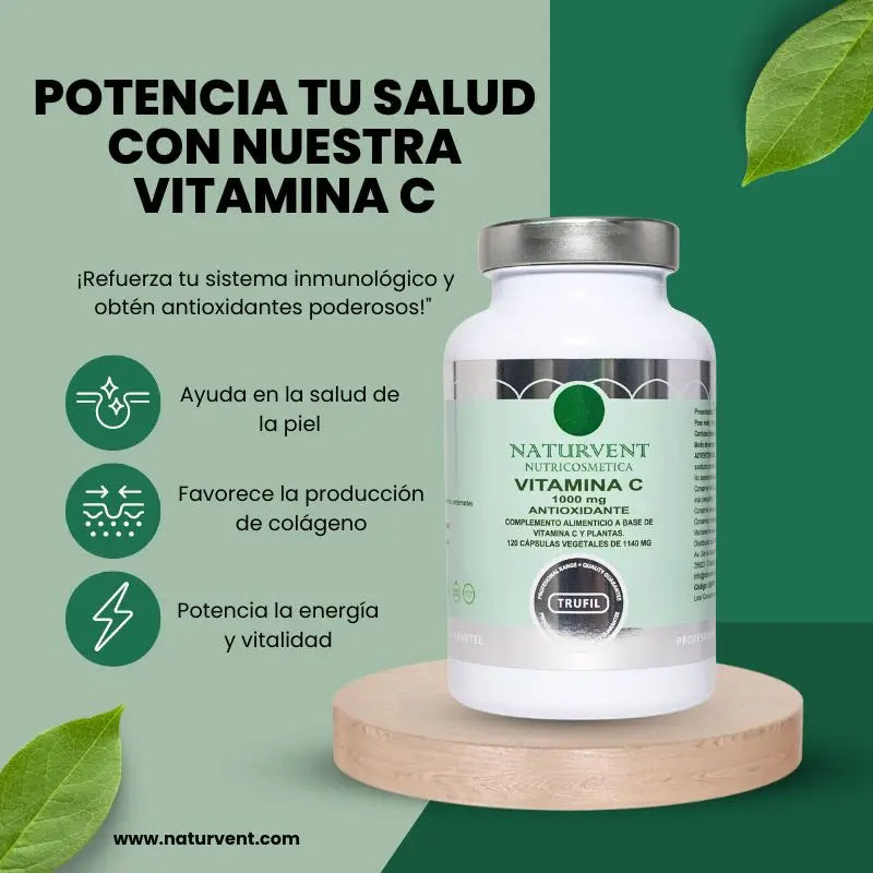 Naturvent Vitamines Vitamine C, 120 gélules