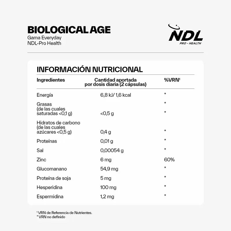 NDL Pro-Health Biological Age, 60 Capsules