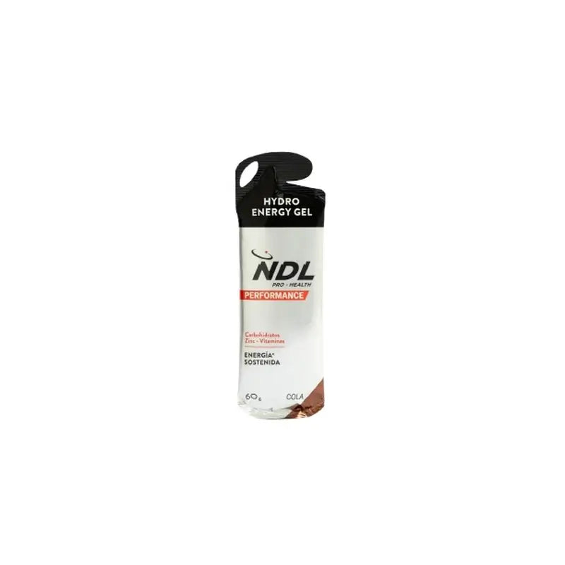 NDL Pro-Health Gel énergétique sans caféine saveur Cola, paquet de 12x60 grammes