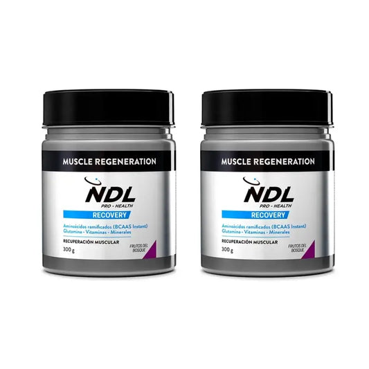 Ndl Pro-Health Muscle Regeneration, Bcaa 2:1:1, Glutamine, Forest Fruits Powder, 2X300 Grams