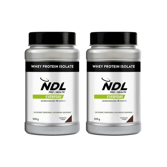Ndl Pro-Health Whey Protein Isolate - Isolat de protéines, Chocolate Fusion , 2X500 G
