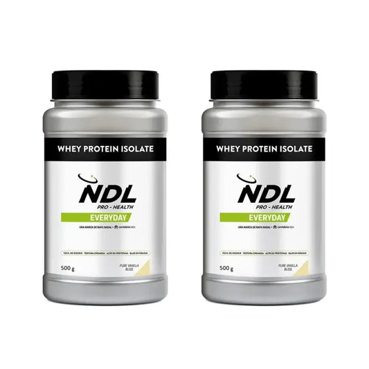 Ndl Pro-Health Whey Protein Isolate - Protéines isolées, Pure Vanilla Bliss , 2X500 G