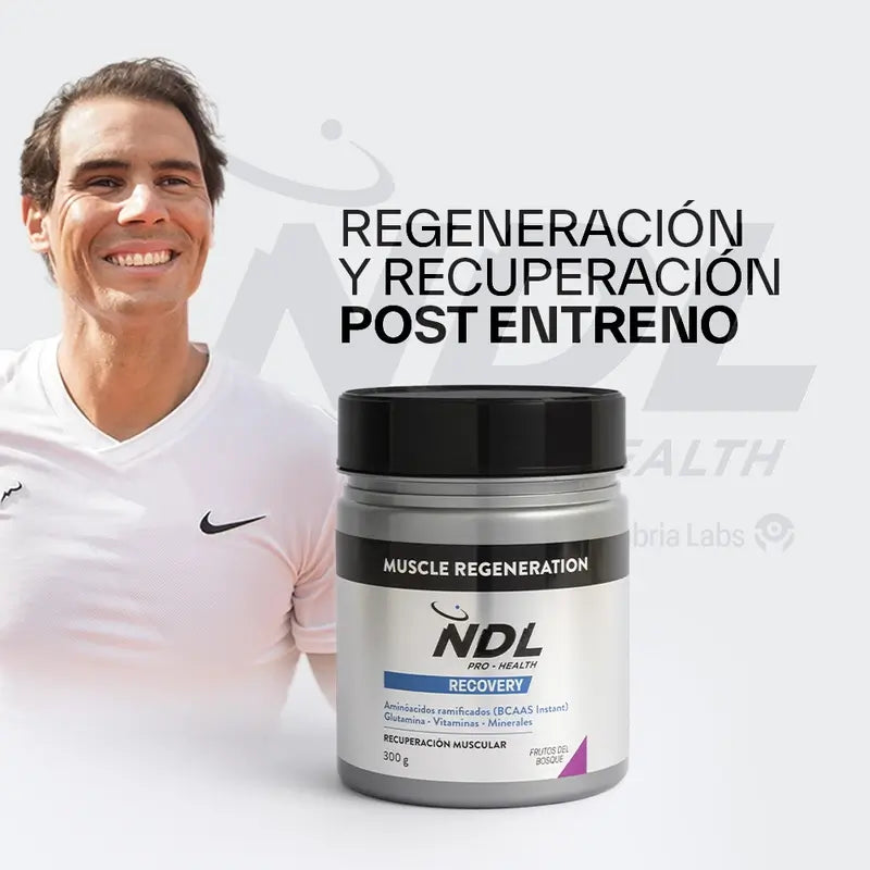 NDL Pro-Health Muscle Regeneration, BCAAs 2:1:1, Glutamine, Fruits of the Forest Powder 300g