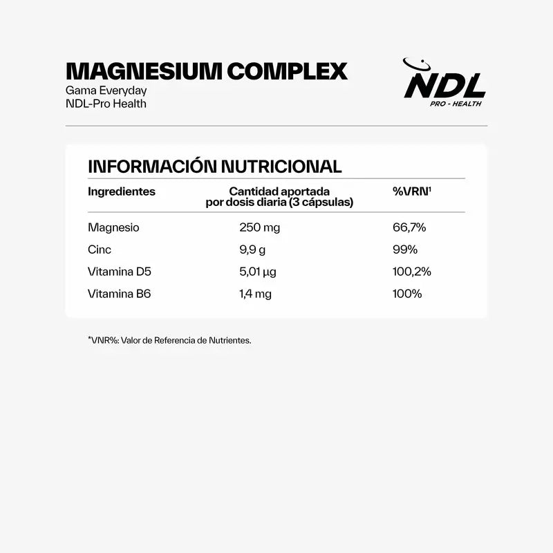NDL Pro-Health Triple Magnésium, 120 Capsules