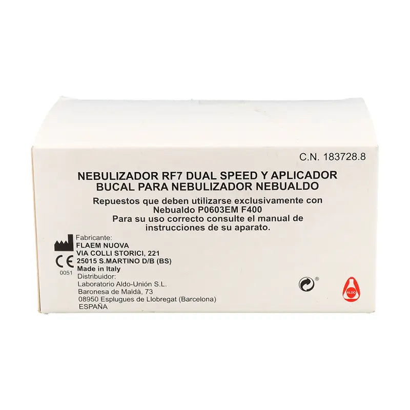 Nebualdo Nebuliser Rf7 Dual Speed + Mouth Applicator